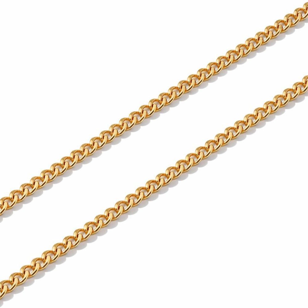Chaine En Or Jaune 18 Carats (750/°) - Maille Gourmette 5.05g - Occasion Parfaite