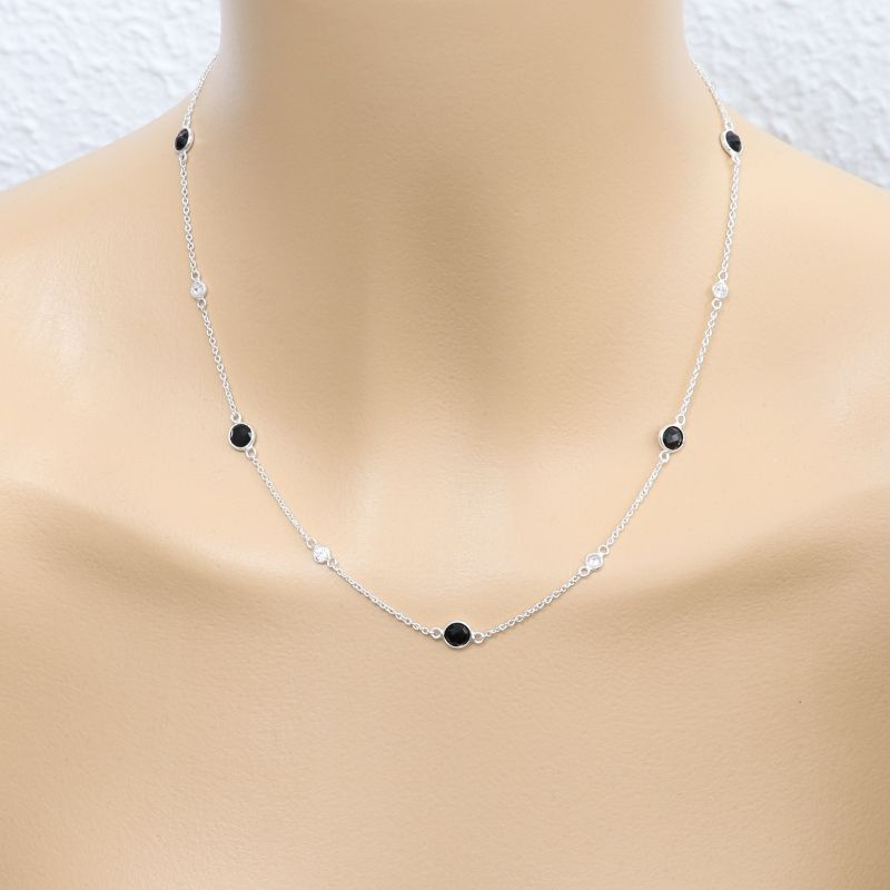 collier argent et onyx collier argent et onyx
