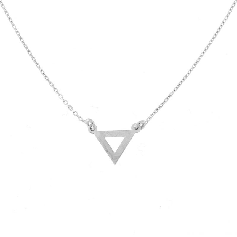 collier argent triangle collier argent triangle