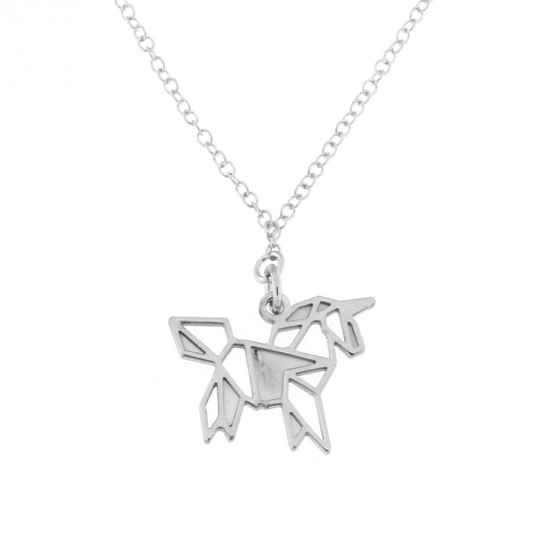 collier argent origami collier argent origami