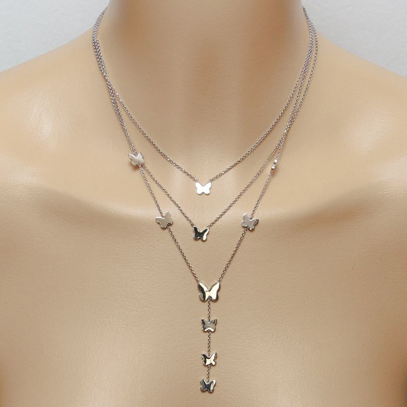 triple collier argent triple collier argent