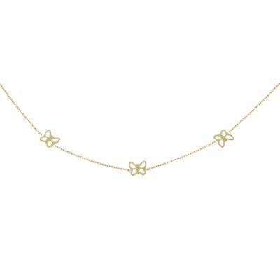 collier or papillon collier or papillon