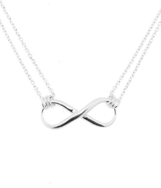 collier argent double infini collier argent double infini