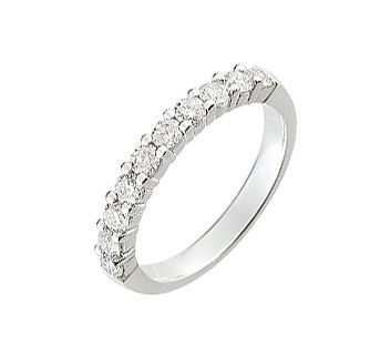 Demi Alliance Diamant serti griffes 0.65 carat - Bijoux Femme