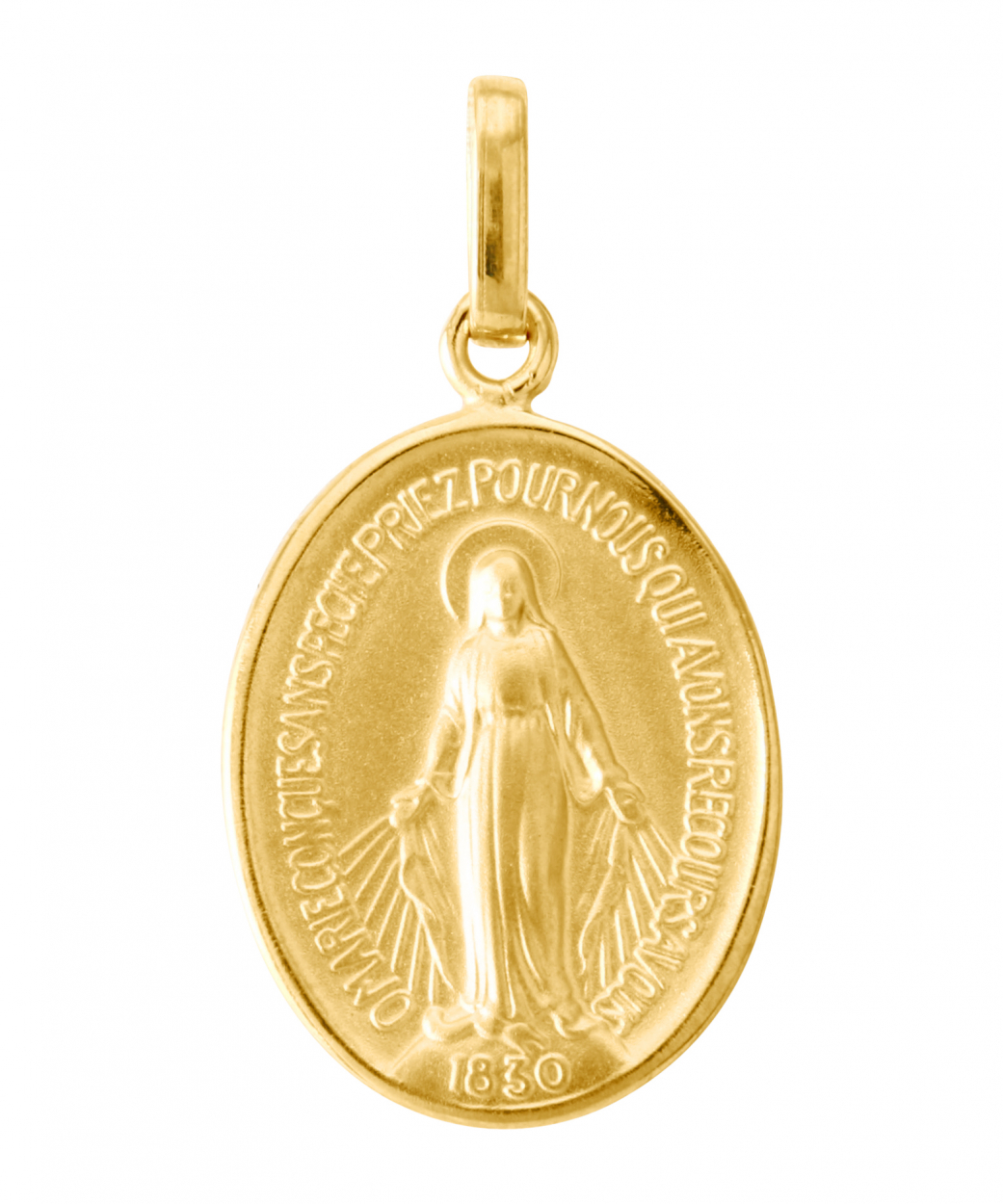 Medaille vierge miraculeuse en Or 750 - Bijoux Femme ou Homme ou Enfant