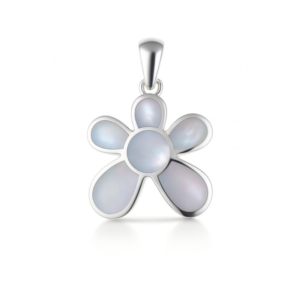 Pendentif Nacre Blanc Sur Argent 925/1000 – Neuf Avec étiquettes
