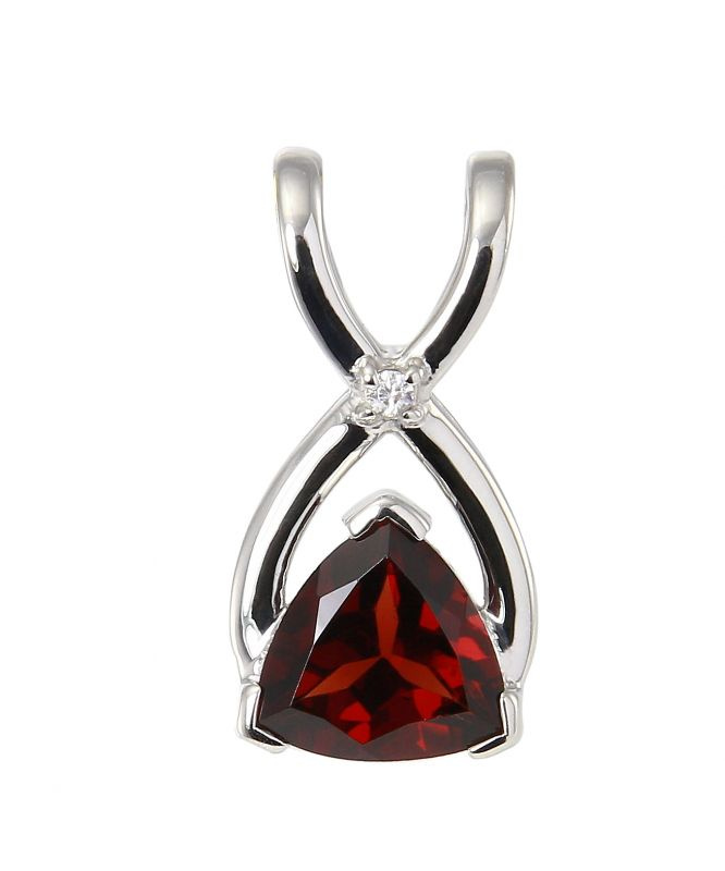 collier argent et grenat collier argent et grenat