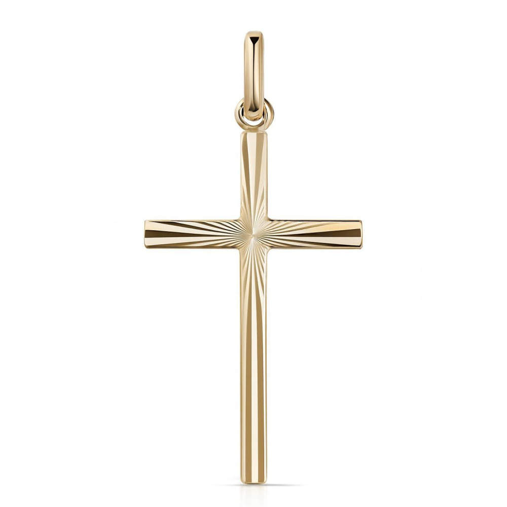 Pendentif Or Jaune 9k Croix 569065 main image 1