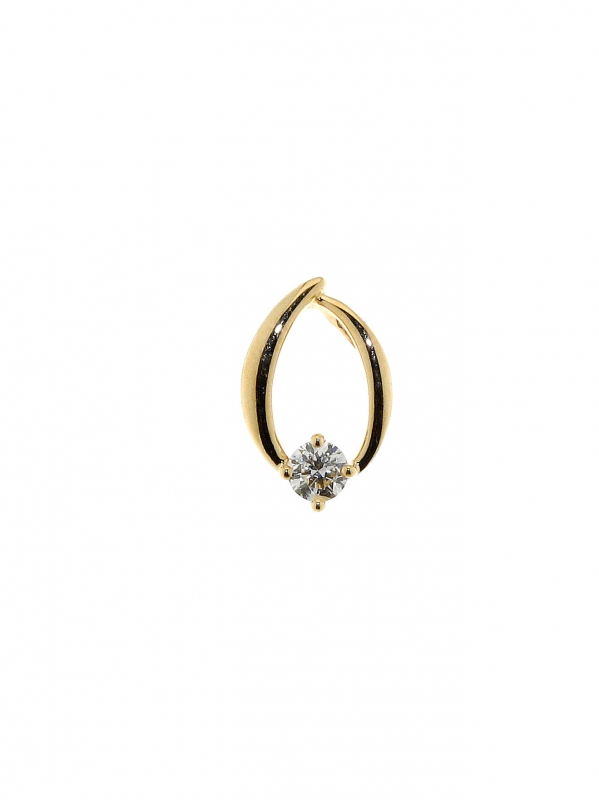 Pendentif Or Jaune Diamant 0.106 carat - Bijoux Femme