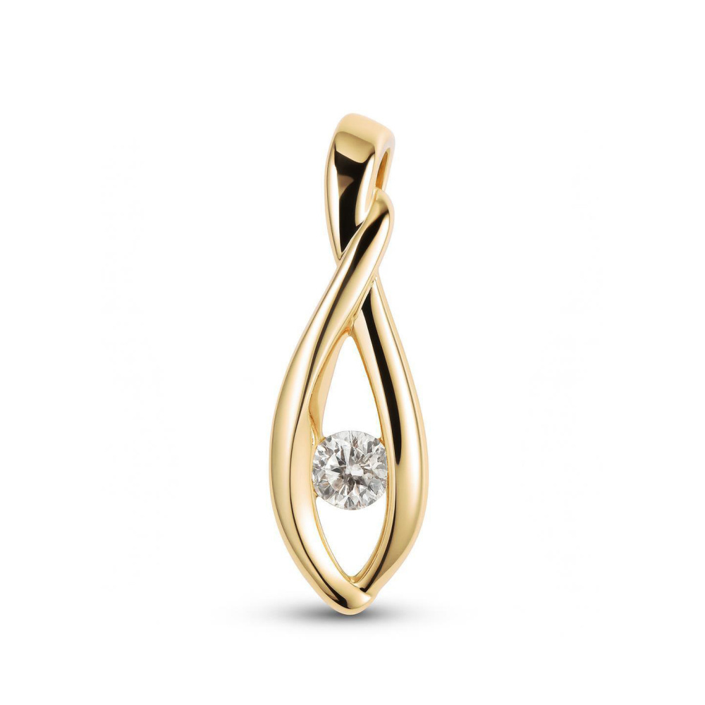 Pendentif Balance or jaune et diamants main image 0