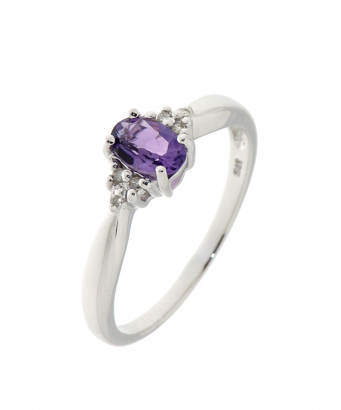 bague solitaire amethyste bague solitaire amethyste