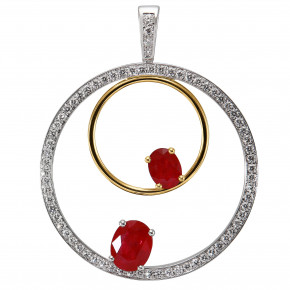 pendentif rubis