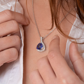 pendentif tanzanite