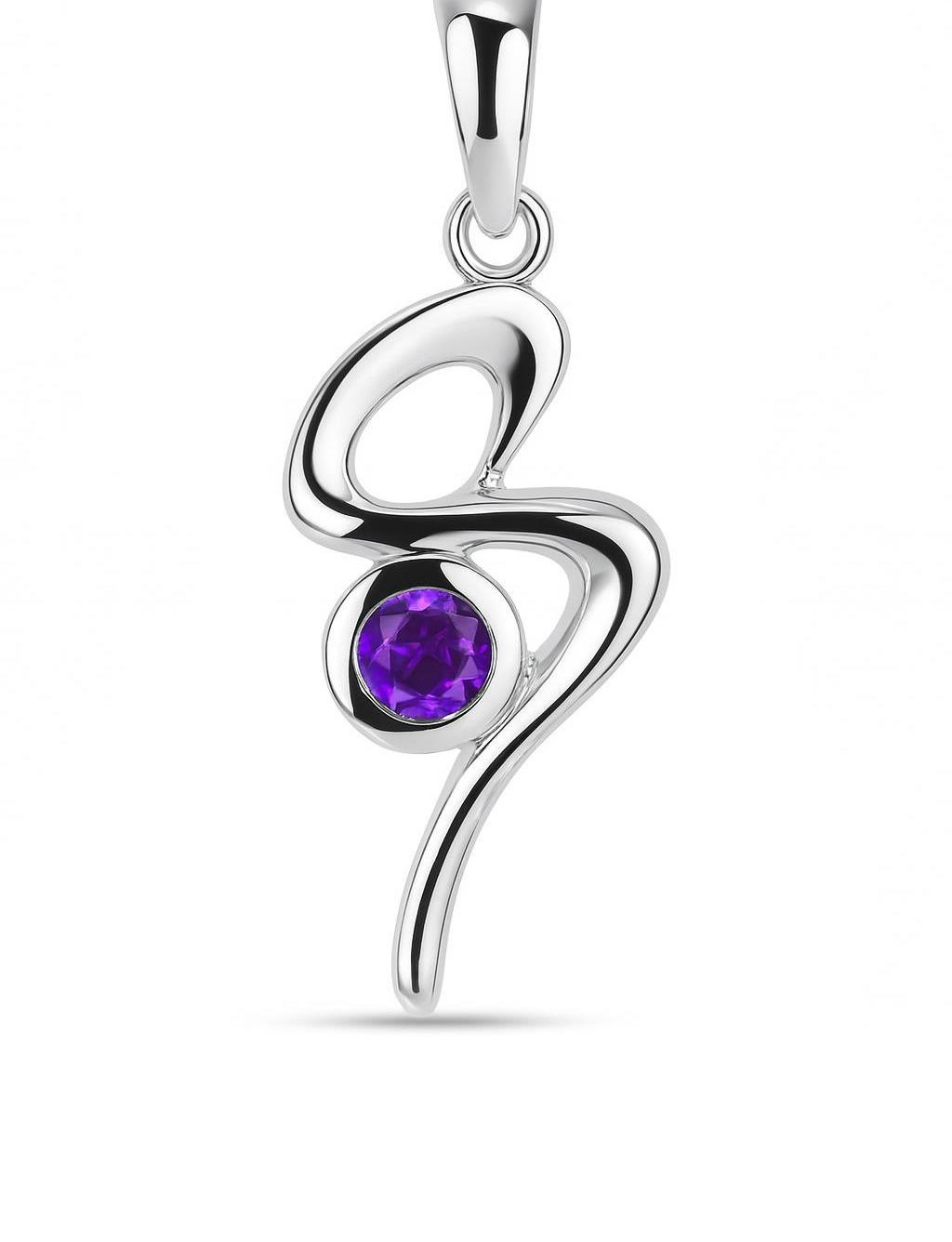 Pendentif Argent 925 Amethyste 4mm