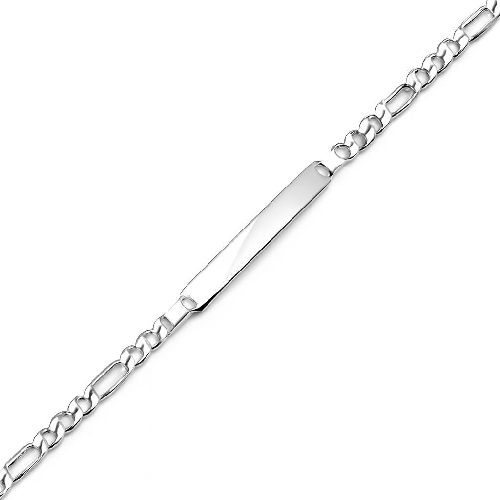 Gourmette Argent Maille Figaro Alternee 1.3 4.5mm x 18cm